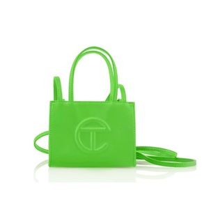 Telfar Small Highlighter Green Shopping Bag